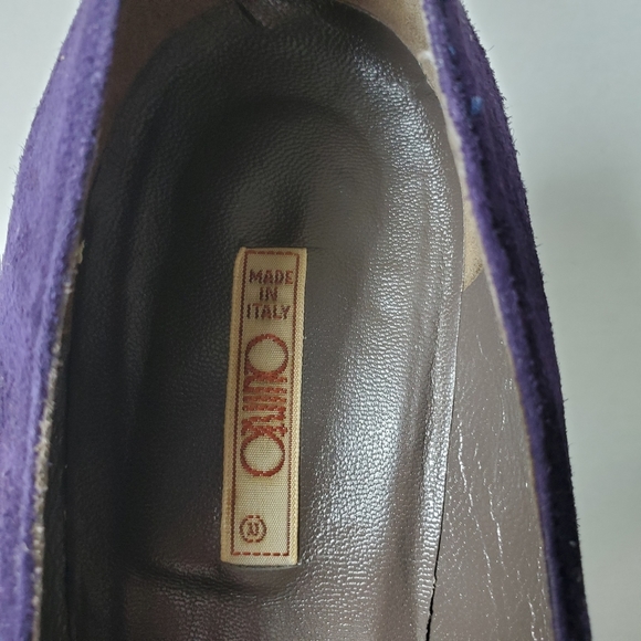 Vintage purple suede high heels 8.5 - Picture 9 of 12